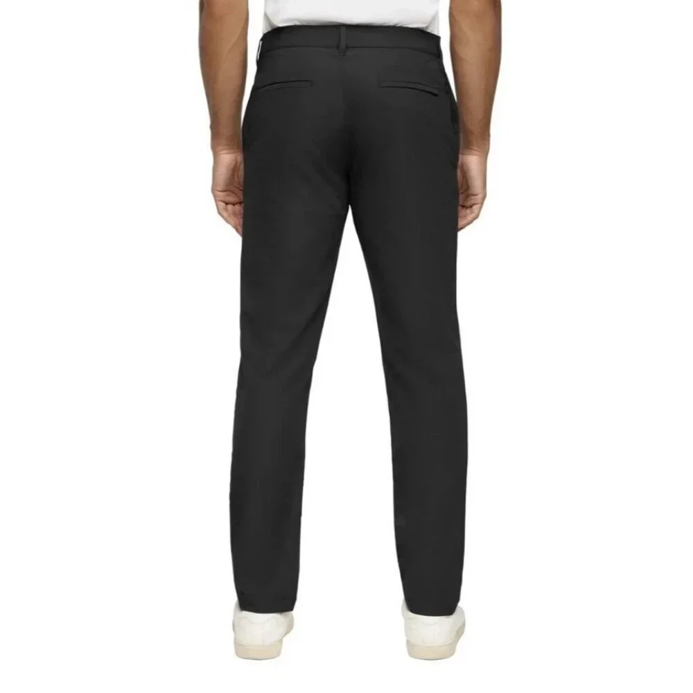 Banana Republic Men's 38X32 Slim Fit Black Flat Front Pants Polyester  N0253